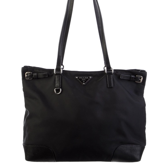 Prada Bags Prada Tessuto Buckles Nylon Tote Bag Poshmark